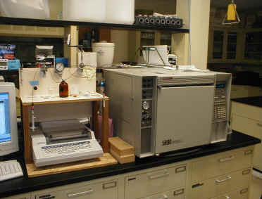 Photograph of Hewlett Packard Gas Chromatograph.
