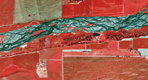 Aerial Photo of Platte River in 1998