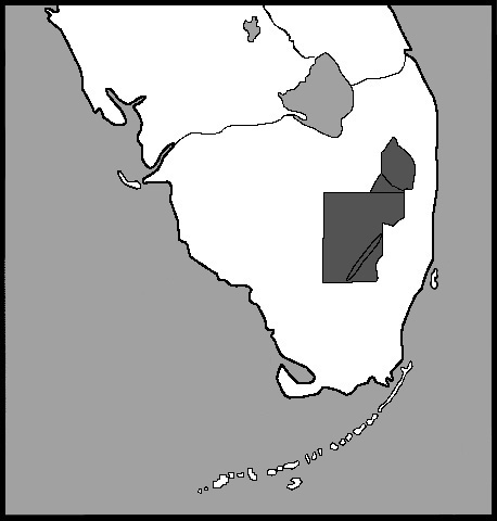 Map of South Florida 
showing the study area