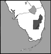 Map of South Florida showing
the study area