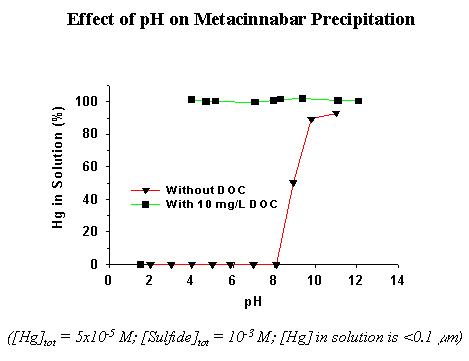 Metacinnabar precipitation graph